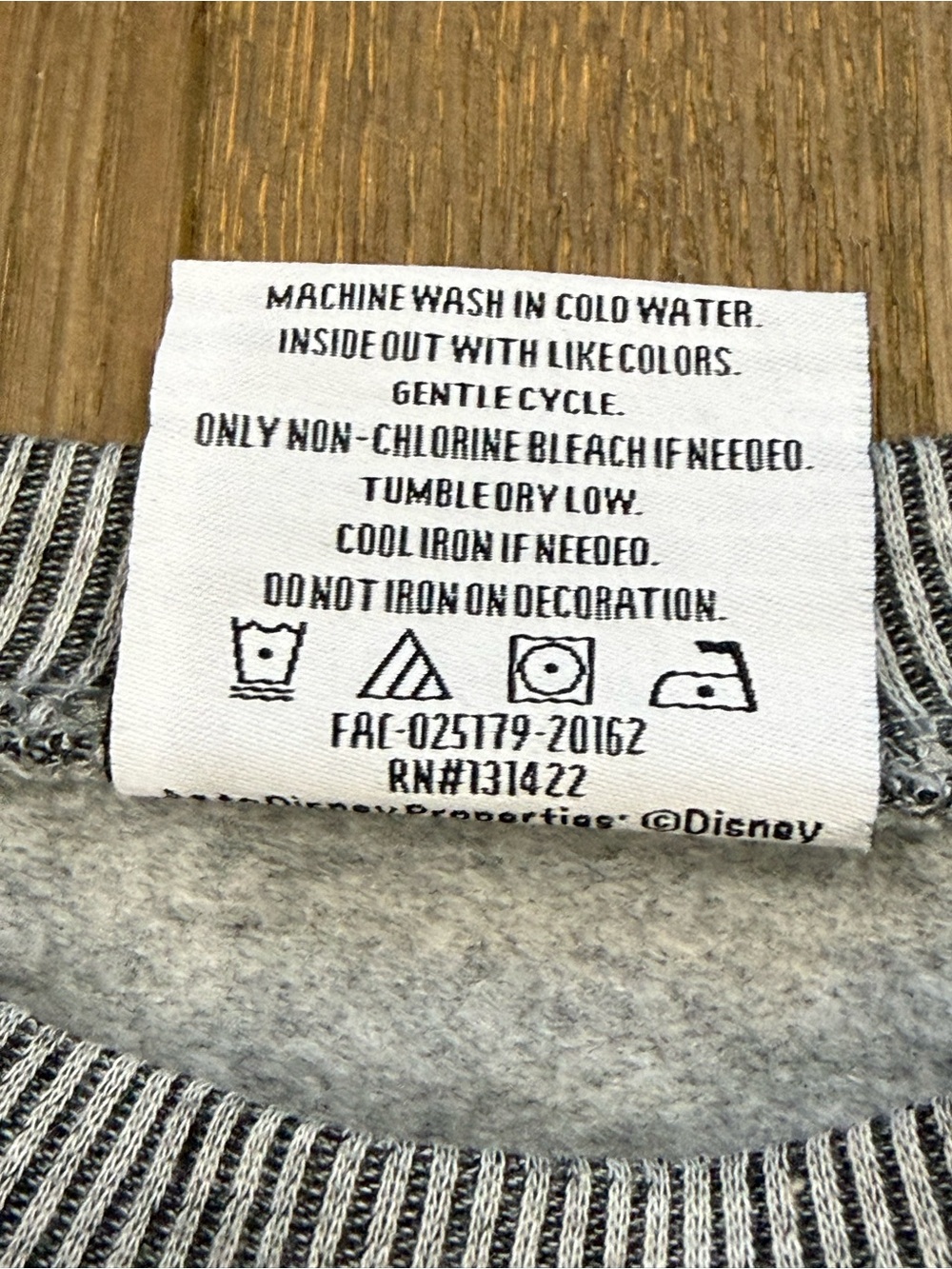 Disneyland Resort Gray & Cream Sherpa Fleece Spirit Jersey - Picture 7 of 9